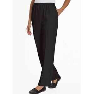 Alfred Dunner Classics 22W Solid Black Pants